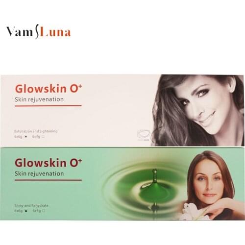 Glowskin Capsule O+ Carbon Oxygen Beauty Bubble Machine For Skin Rejuvenation Shiny Rehydrate Exfloliation Tightening 6x6g