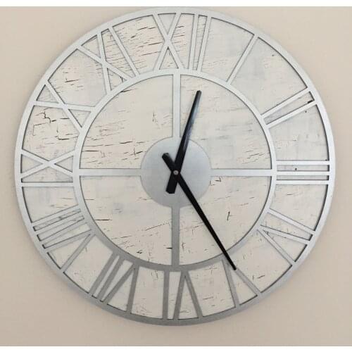 Goodtime Kappa White Silver Decorative Wall Clock 50 Cm