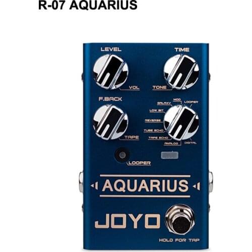 JOYO R-07 AQUARIUS Electric Guitar Effect Pedal Processor Delay Digital Simulation Looper Effects Accessories Musical Instrument
