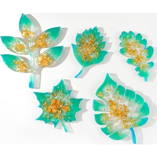 Kawaii DIY Resin Coaster Maple Leaf Coaster Silicone Mold Big Geometry Mold Coaster DIY Decoration Epoxy Resin Craft Supplies