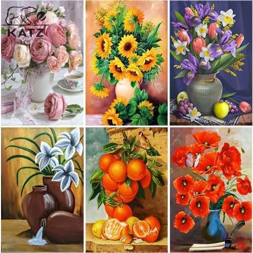 Beautiful Vase Decoration Diamond Painting 5D Flower Art Picture Diamond Mosaic Gift Diamond Cross Stitch Wall Decoration