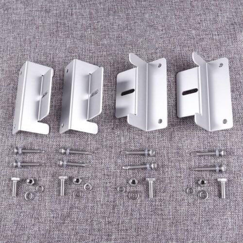 LETAOSK 4 Set Solar Panel Z-Bracket Mounting w/ Bolts Aluminum for RV Boat
