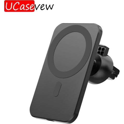 Magnetic Wireless Car Charger Stand Holder for iPhone 12 Pro 11 Max Mini Mount Adsorbable Magnet Safe 12 Qi Wireless Charger