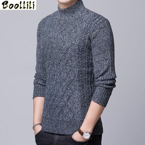 Pullover 2020 New Spring Autumn Cotton Sweater Men Long Sleeve Plus Asian Size M-XXXL