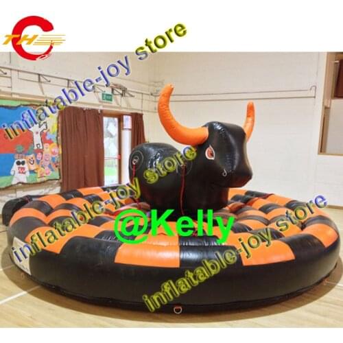 Free air shipping inflatable bull ride game, durable inflatable rodeo bull game supplier, inflatable rodeo sport game for sale