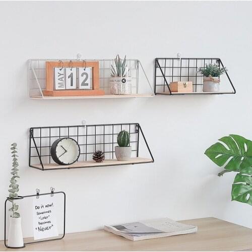 New Nordic Iron Wall Shelf Organizer Holder Kitchen Shelf Supplies Hanging Holders Storage Cabinet Organizer Home Bathroom Decor