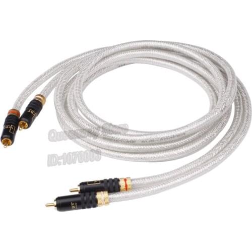 QED Signature HiFi hi-end hiend RCA speaker cable double lotus plug audio signal cable