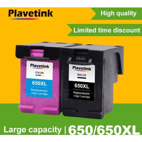 Plavetink Compatible Ink Cartridge Replacement For HP 650 650XL Deskjet 1015 1515 2515 2545 2645 3515 3545 4515 Printer Inkjet