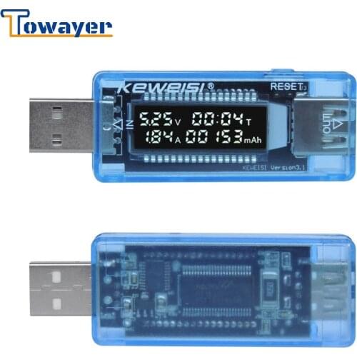 USB Current Voltage Capacity Tester Volt Current Voltage Detect Charger Capacity Tester Meter Mobile Power Detector Battery Test