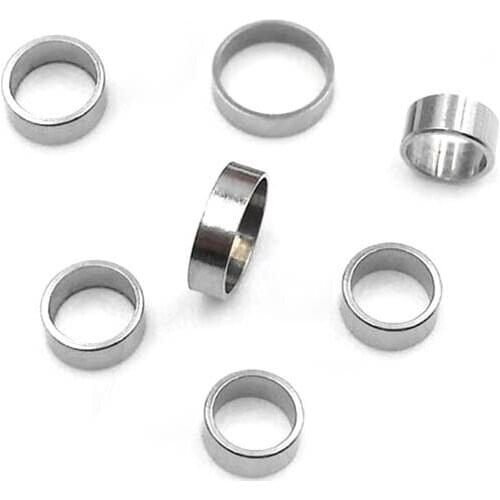 1mm 1.5mm 2mm 4mm 5mm Stainless Steel Crimps Tube Beads Findings Spacer Terminators Tips Platinum for DIY Craft Jewelry Making