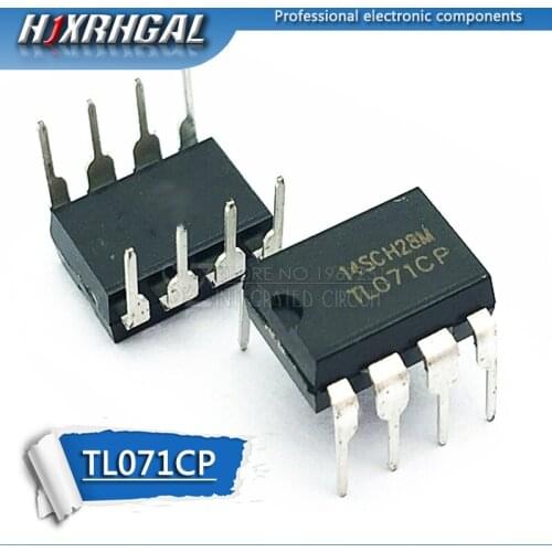 10pcs TL071CP DIP TL071 DIP-8 Operational Amplifier