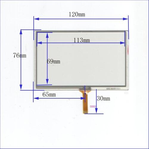 120*75 5- inch four-wire,TPM5179 touch handwritten router screen ,glass resistance welding screen ,good quality