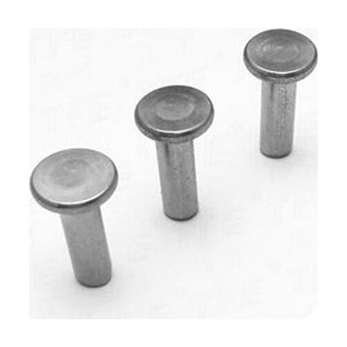 20pcs M3x2/6/8/10/12/16mm Length 304 stainless steel Flat head solid rivet GB109