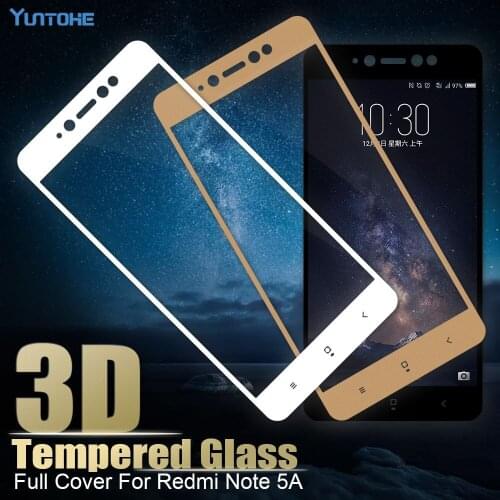 3D 9H Full Cover Screen Protective Protector Film For Xiaomi Redmi Note 5A Pro Tempered Glass For Redmi Note 5A Glass