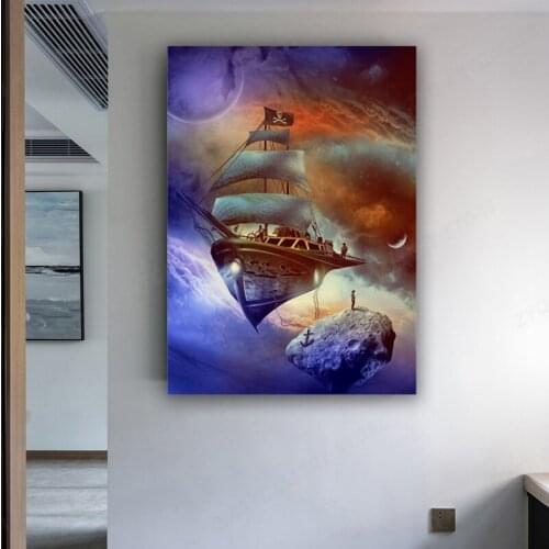 Space Pirates Abstract Anime Poster High Definition Printing Canvas Painting Living Room Bedroom Decoration