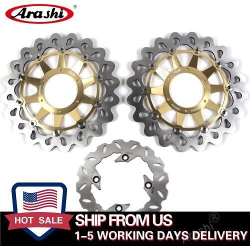 Arashi 1 Set CNC Floating Front Rear Brake Disc Rotors For HONDA CBR1000RR CBR 1000 RR 2008 2009 2010 2011 2012 2013 2014 2015