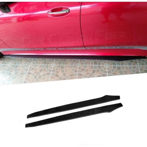 Carbon Fiber/FRP Car Bumper Side Skirts Apron Lip Spoiler for Mercedes Benz CLS Class C257 CLS260 300 350 450 CLS53 AMG 2019