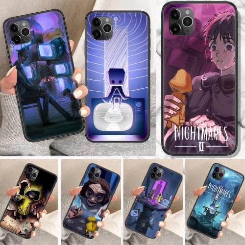 Little Nightmares 2 Phone Case For iphone 5 5S SE 2 6 6S 7 8 11 12 Mini Plus X XS XR Pro Max black luxury cover art hoesjes 3D