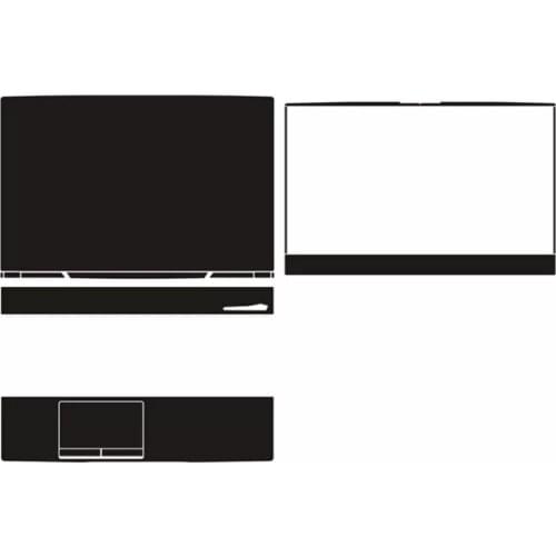 Laptop Carbon Fiber Vinyl Skin Sticker Cover For MSI Alpha 15 15.6" without logo hole