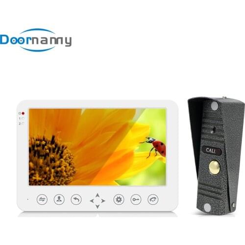 Doornanny 4Wires Video Intercom System CVBS 1200TVL Analog Build-in Power Supply Video Doorphone