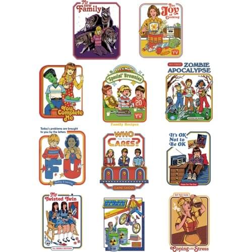 “lets make special brownies” Funny patches stripes for clothes DIY patches for jackets Iron-on transfers for clothing