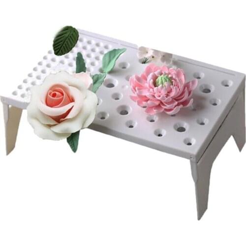 Fondant Cake Tools Fondant Flower Shaping Pad Frozen Sugar Drying Rack Cake Molds For Kitchen Baking Cake Decorating