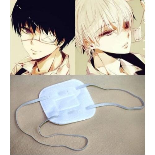 Hot New Animation Tokyo Ghouls Black Butler Ken Kaneki Cosplay Costumes Accessories Blindfold Eye Patch Goggles