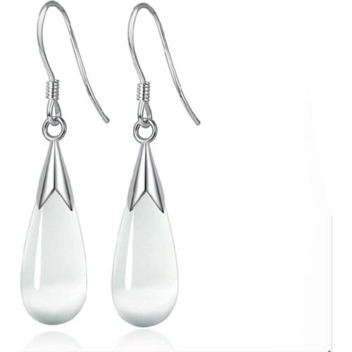 Game FFVII Cafiona Final Fantasy VII Tifa Earrings Cosplay FF10 Earrings Water Drop Design Dangle Ears Accessory Costume Prop