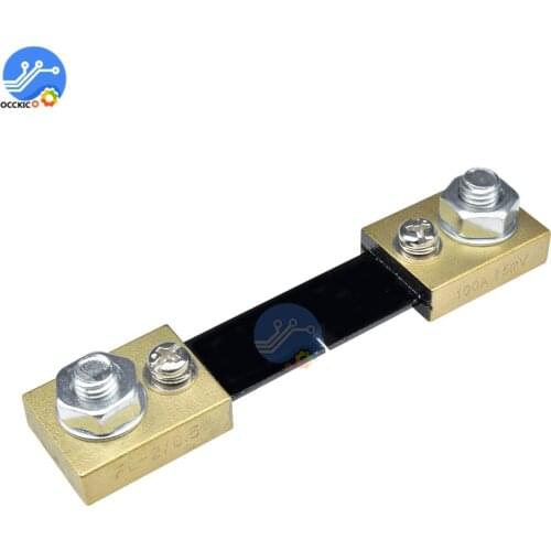 100A 75mV FL-2 DC Current Shunt Resistor Current Meter Measure For Digital Ammeter Ampere Panel Meter