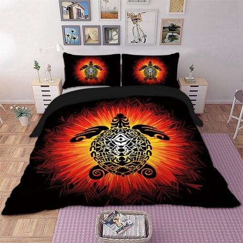 Turtle Sea Duvet Cover pillowcase Animal Bedding Set double single Twin Full Queen King Size 3PCS