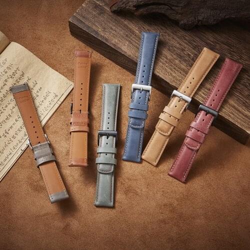 Leather Strap For TicWatch Pro 2021/Pro 3 GPS/GTX Smartwatch Band Belt Bracelet Accessories For TicWatch E3 Wristband Watchband