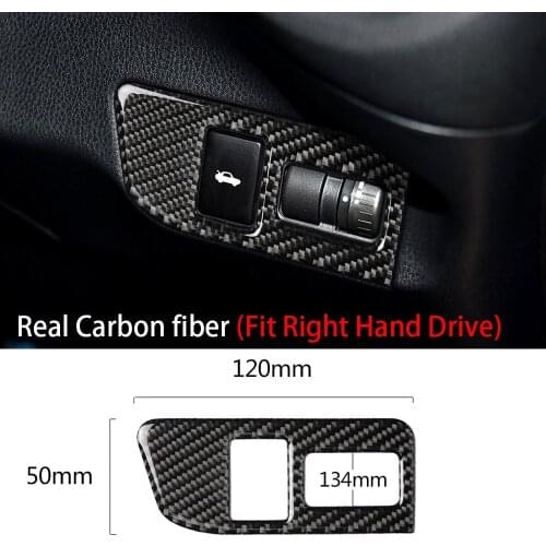 Real Carbon fiber Rear Trunk Switch Button Cover For Subaru BRZ forToyota 86 2013-2017