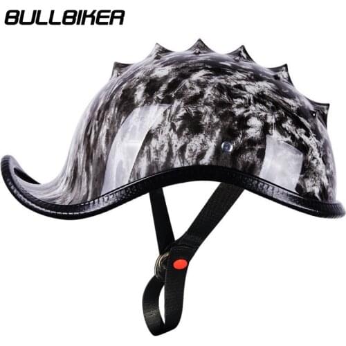 New Motorcycle Retro Open Face Half Helmets Motorbike Vintage Scooter Riding Crash Chopper Cruiser Safety Protection Gear