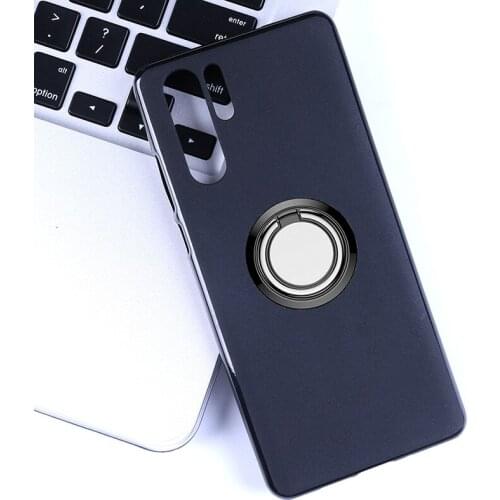 For Huawei P30 Pro Back Ring Holder Bracket Phone Case Cover Phone TPU Soft Silicone Cases ON Huawei P30Pro 6.47"