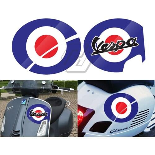 Motorcycle Number 6 Decal Case for Piaggio Vespa Series II Sei Giorni GTS 300 Super