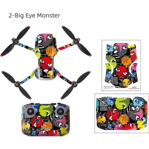 Sunnylife Anti Scratch Stickers for DJI Mini 2 Drone Body Arm Remote Control Protector Accessories