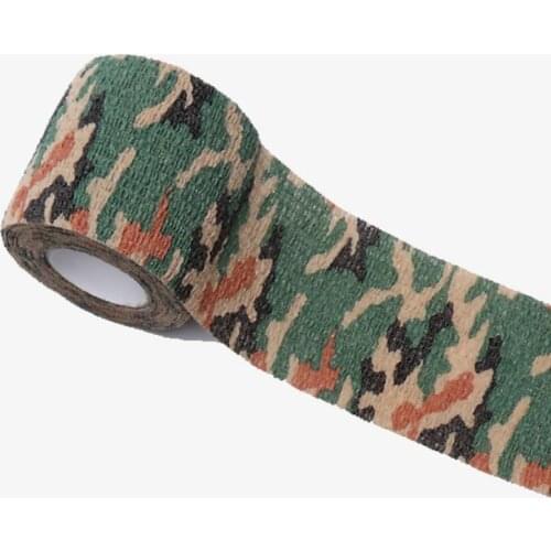 Non-woven Self-adhesive Elastic Bandage Camouflage Waterproof Multi-functional Cotton Outdoor Safety Survival First Aid Bandage
