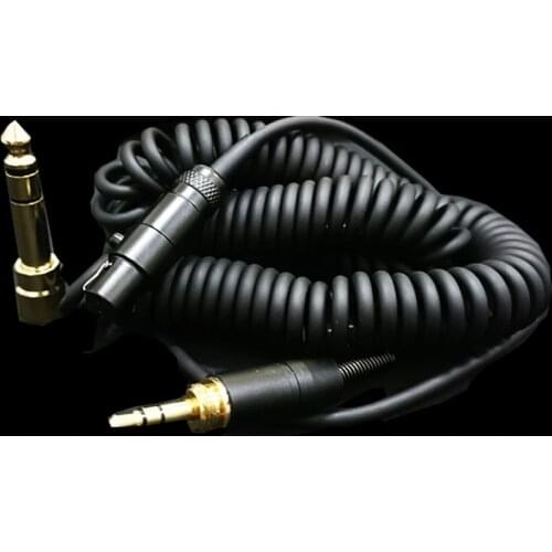 New Spring Headphone Cable for AKG K240 K702 Q701 K271 K267 K712 k550 mkiii Headset Audio Wire 6.35 / 3.5mm Male to Mini XLR