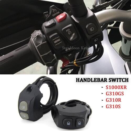 Motorcycle handle LED fog light spotlight windshield lift switch button control relay Fit For BMW S1000XR G310GS G310R G310 S R