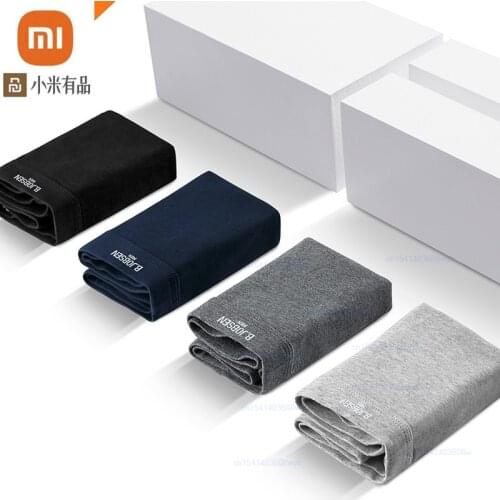 Xiaomi 3pcs Mens Underwear Solid Color Boxershorts Cotton Plus Size Boxer Men Shorts Breathable Soft Male Panties Man Underpant