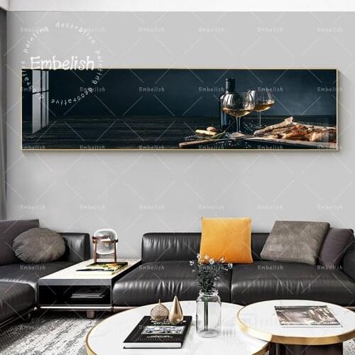 Embelish White Wine Baked Fish Italian Food Wall Pictures Modern Home Decor Posters Kitchen Artworks Restaurant Canvas Paintings