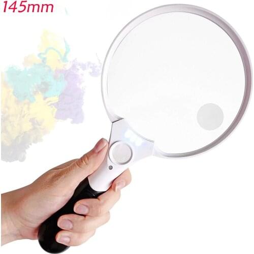 Magnifying Glass with Light,Magnifier with Light 2X 4X 25X Magnifying Glass for Reading Anti- LED Lighted Magnifying