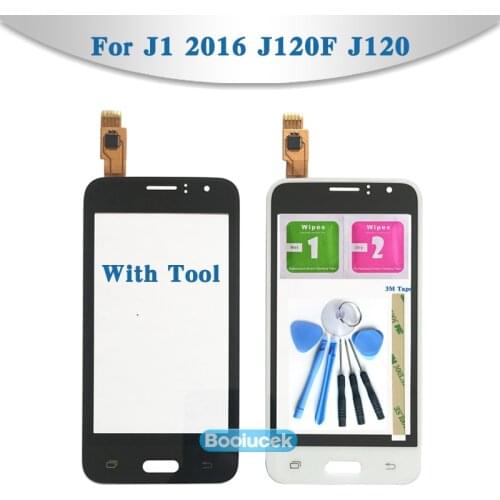 High Quality 4.5'' For Samsung Galaxy J1 2016 J120F J120 Touch Screen Digitizer Sensor Outer Front Glass Lens Panel