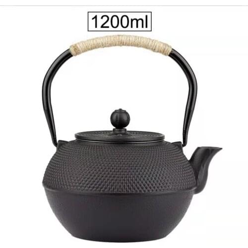 Japanese Iron Tea Pot with Stainless Steel Infuser Cast Iron Teapot Tea Kettle for Boiling Water Oolong Tea