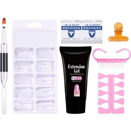 Q1FB 26pcs Gel Nail Polish Kit with UV Light 36W Nail Lamp Top Base Coat Long Lasting Nails Manicure Tools for Salon Home Use