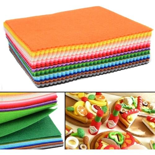 41pcs 1mm Thickness Felt Sheets Colorful Rainbow DIY Craft Polyester Wool Blend Fabric Kit For DIY Sewing Craft