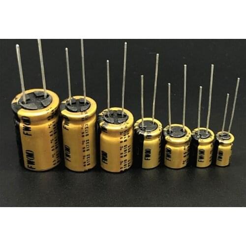 30pcs/Lot Original nichicon FW series fever audio aluminum electrolytic capacitor free shipping