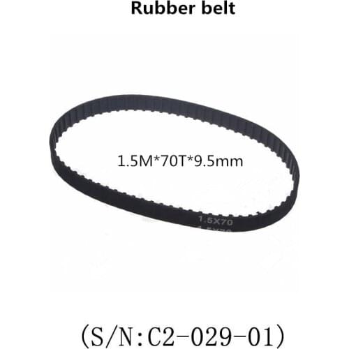 Freeshipping Timing belt 1.5M*70T*9.5mm Industrial belt width for cj0618 Mini Lathe machine west matt C2 C3 lathe