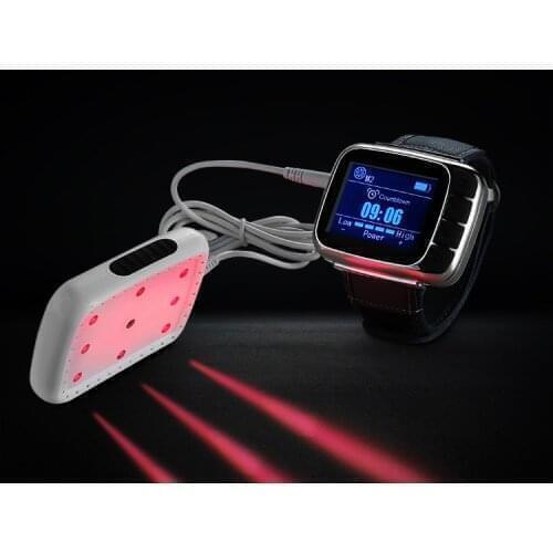 Free Safety Goggles 808nm Laser Therapy Diode LLLT for Control Diabetes Hypertension Dr.Wrist Watch Laser Sinusitis Cholesterol