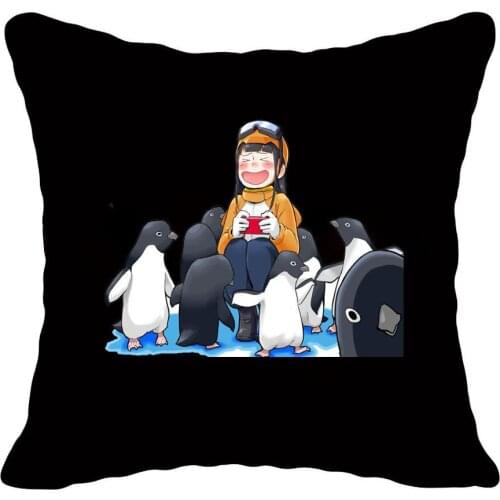 Anime A Place Further Than the Universe Pillow Case Cartoon Custom Print Cushion Cover for Sofa Home Decor Pillow case 45*45cm